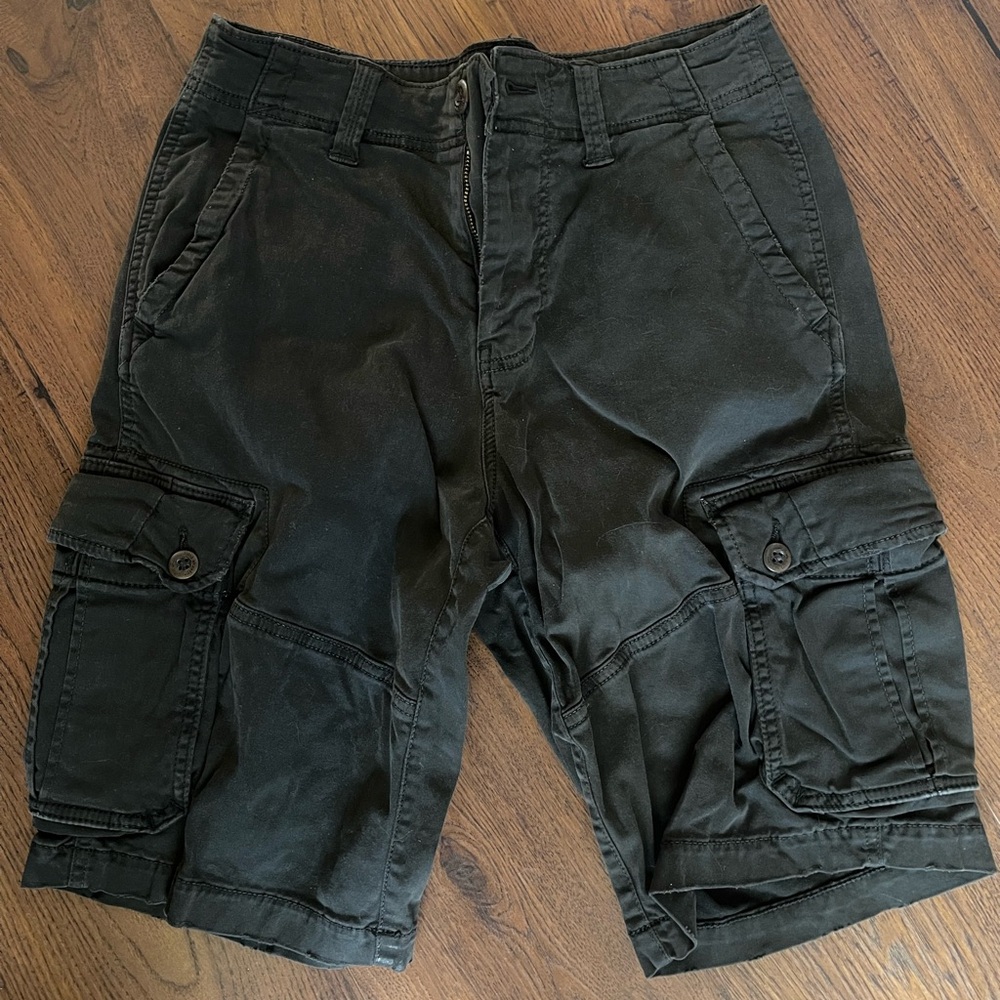 Men's Black Cargo Shorts American Eagle Cargo